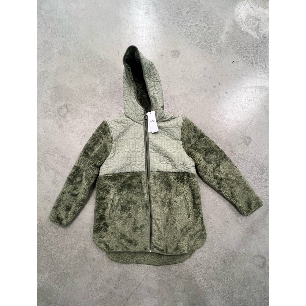 Ugg Makayla Nylon Olive Sherpa Jacket
